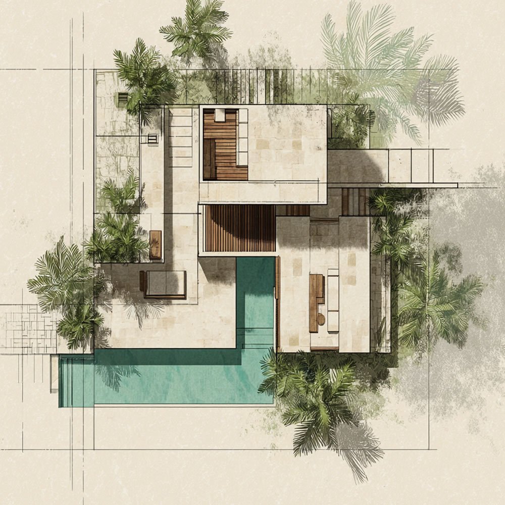 Arquitectura en Proyectos Inmobiliarios de lujo en Cancún, Tulúm, Zona Hotelera y La Riviera Maya.